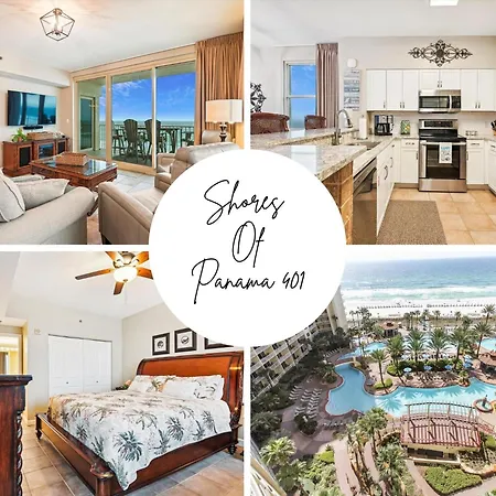 Shores Of Panama 401 - 4Th Floor 3 Bedroom 3 Bath Sleeps 8, Same Floor Resv, Parking! Updated! Condo